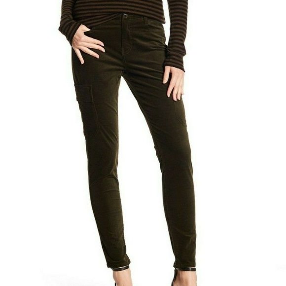 Vince Pants - Green Vince Corduroy Skinny Cargo Pants (NWT)